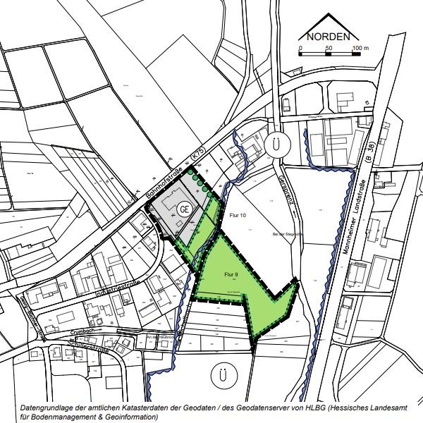 GIS Bild Östlich der Industriestraße